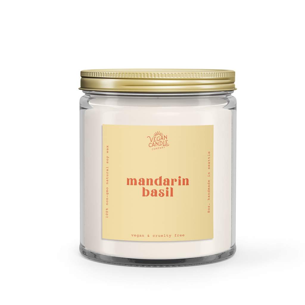 Mandarin Basil Candle 9oz.